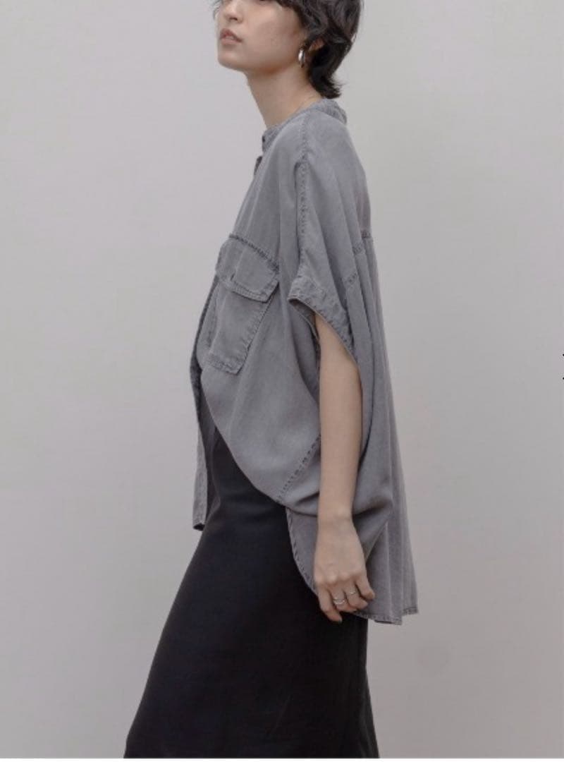 Eimee Law テンセルデニム ドロップショルダーシャツ