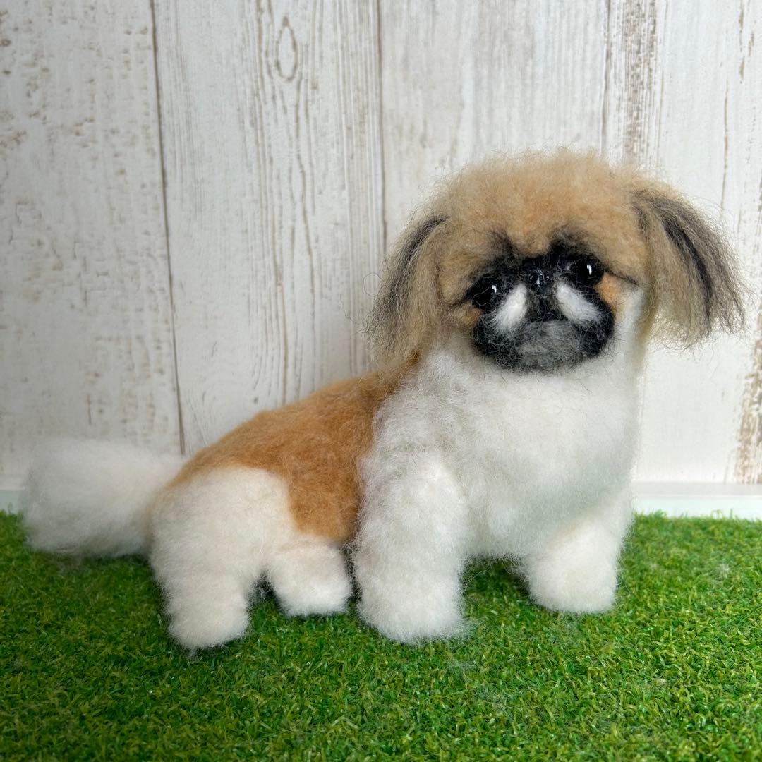 即購入可能です♪羊毛フェルト【ペキニーズ】犬　他の犬種もオーダー受付中です。