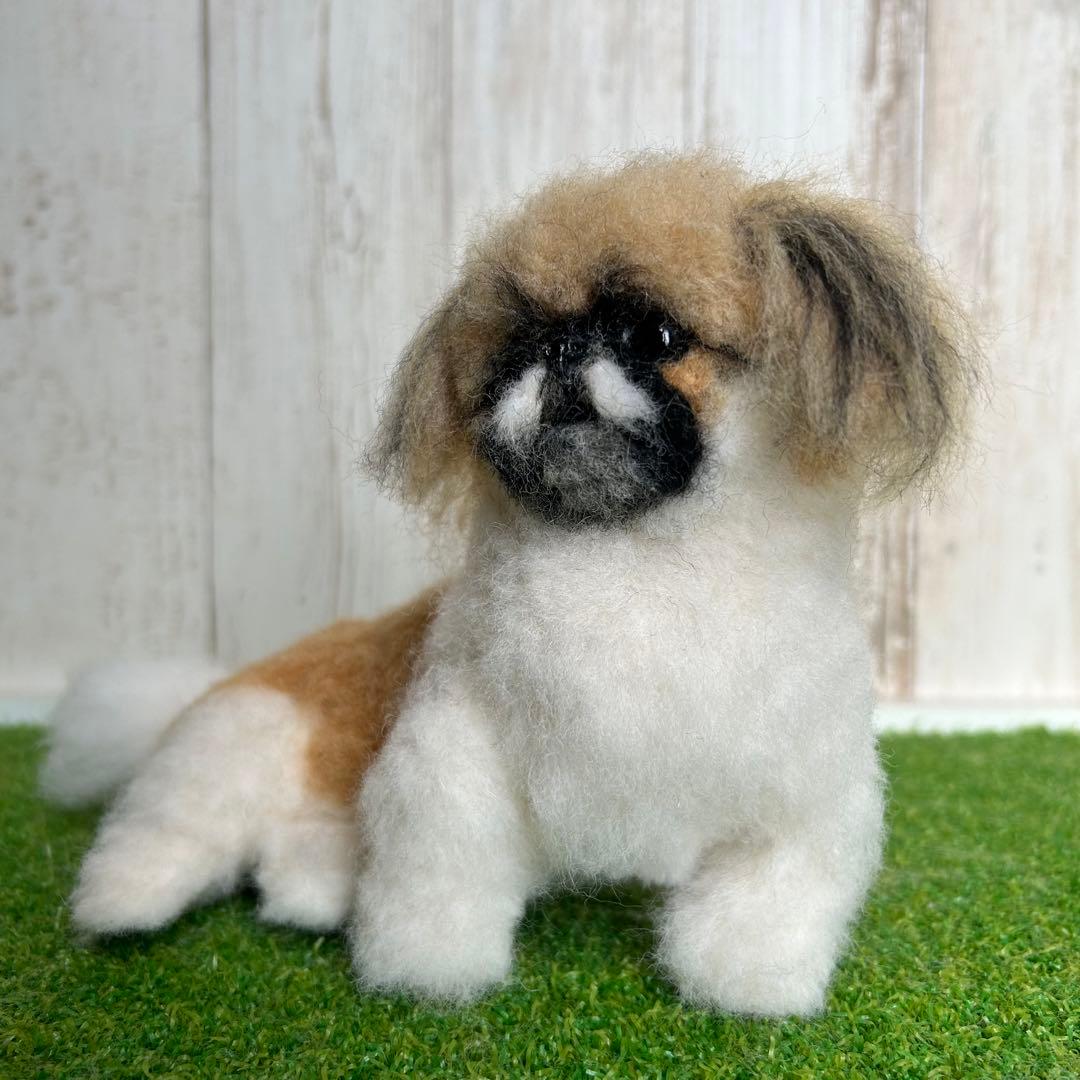 即購入可能です♪羊毛フェルト【ペキニーズ】犬　他の犬種もオーダー受付中です。