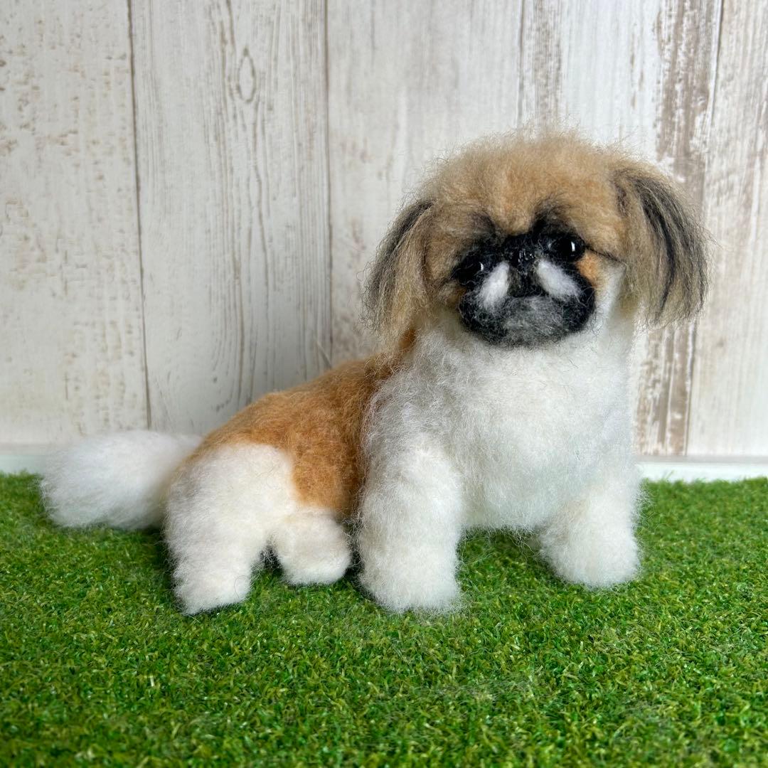 即購入可能です♪羊毛フェルト【ペキニーズ】犬　他の犬種もオーダー受付中です。
