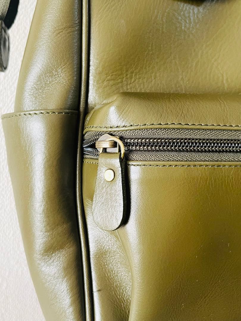 レザーバックパック/リュック　グリーン