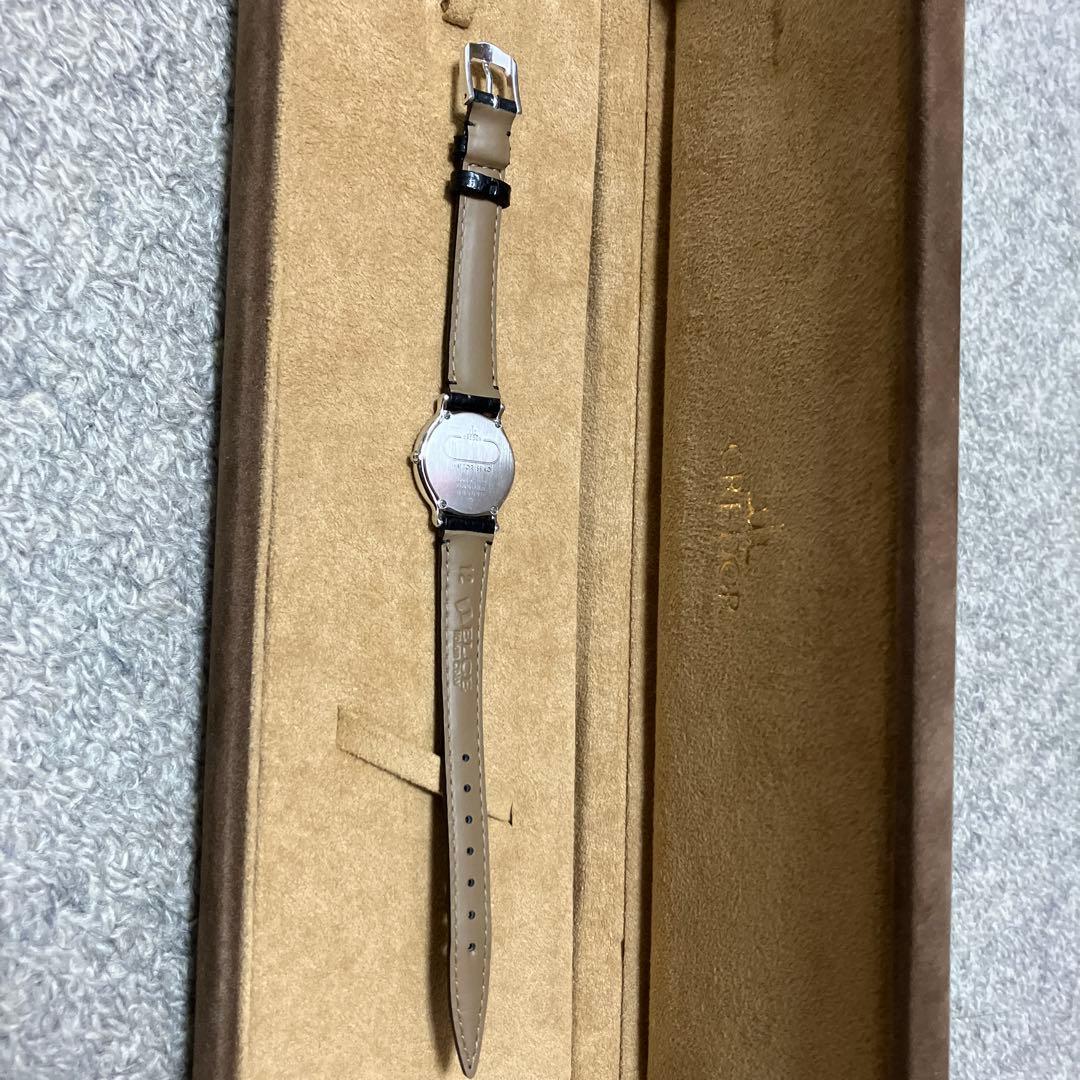 CREADOR 腕時計(クォーツ) 12pダイヤpt900革ベルト