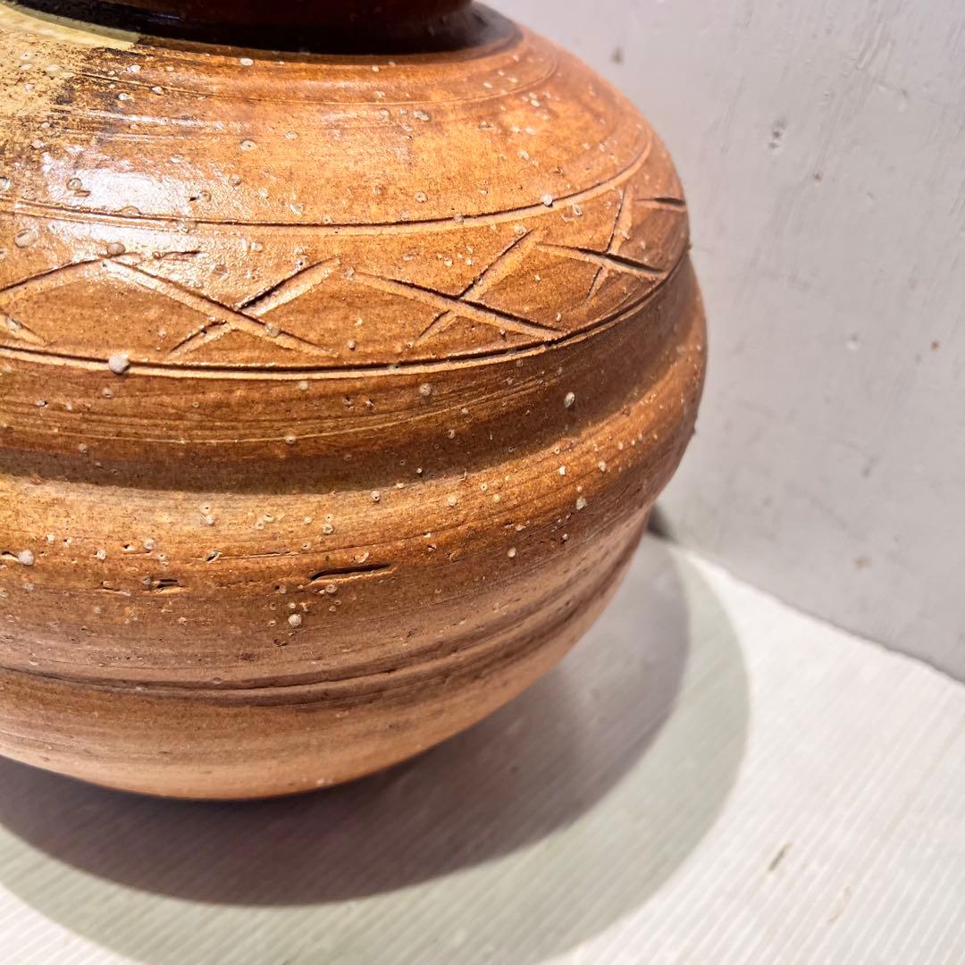 一点もの　信楽焼　花瓶　花器　壺　陶芸　骨董品　インテリア　和室　希少