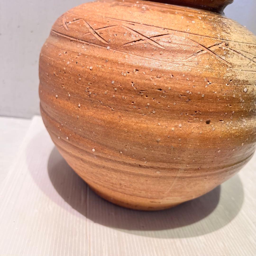 一点もの　信楽焼　花瓶　花器　壺　陶芸　骨董品　インテリア　和室　希少