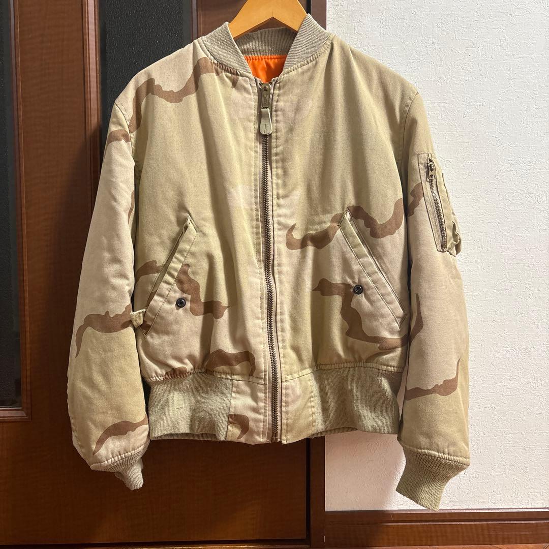 90's ma-1 デザートカモ　ALPHA