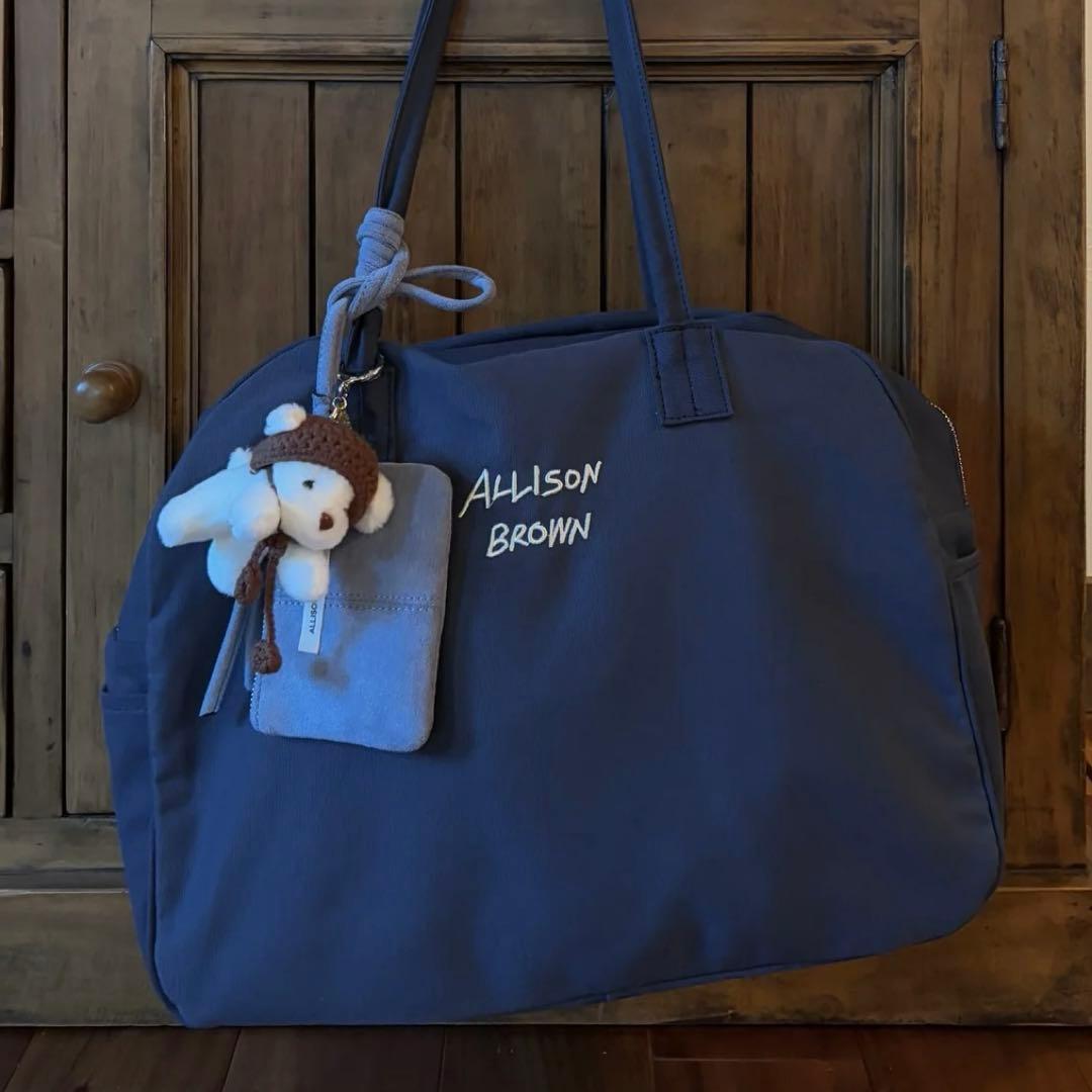 【新品】ALLISON BROWN HOLIDAY CANVASBAG ネイビー