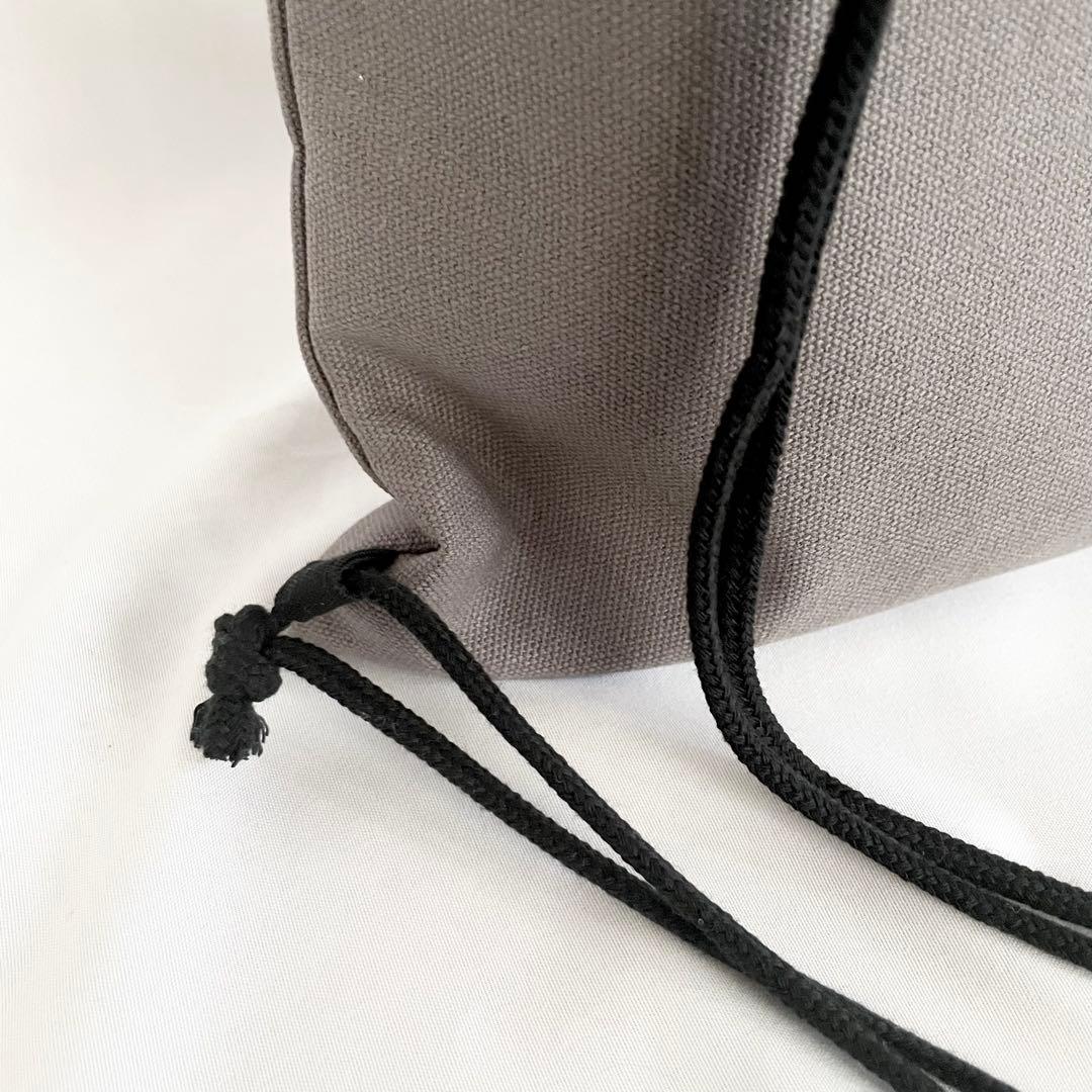 入園入学　レッスンバッグ　図書本バッグ　通園バッグ　グレー　無地　シンプル