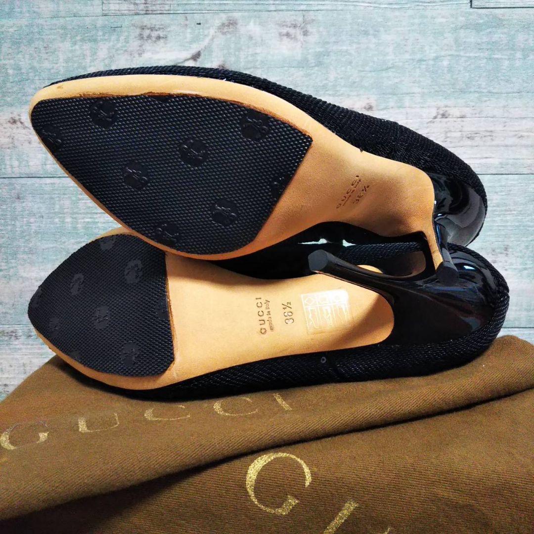 新品　★　GUCCI　スパンコール　ブーティ　ブラック
