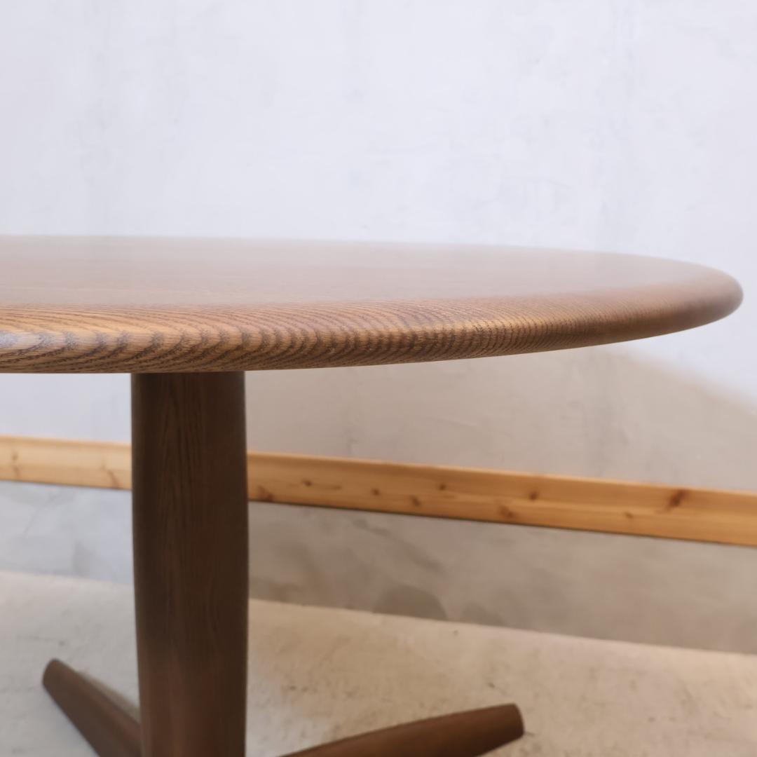 HIDA 飛騨産業 キツツキマーク 侭 オーク材 ダイニングテーブル ラウンド