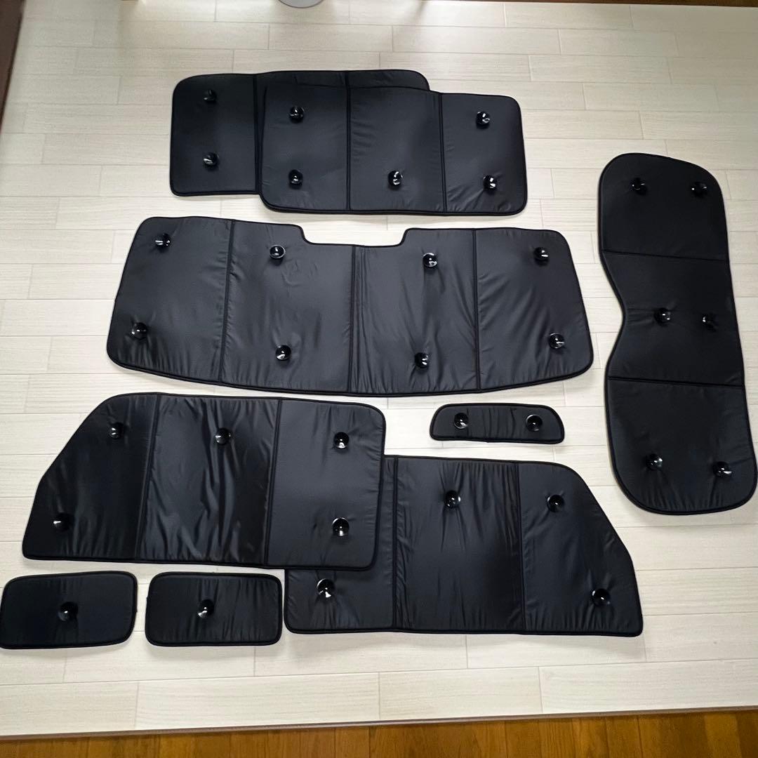 車用内装　サンシェード 10点 黒　ハスラー