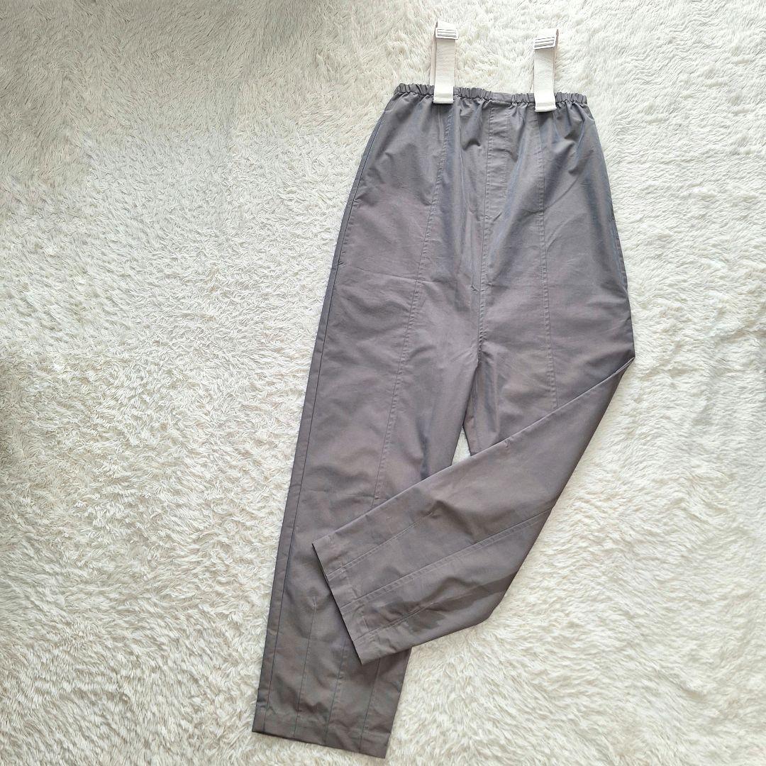 【美品】カベサロッソ　カーブシルエットタフタサロペット　グレー　38