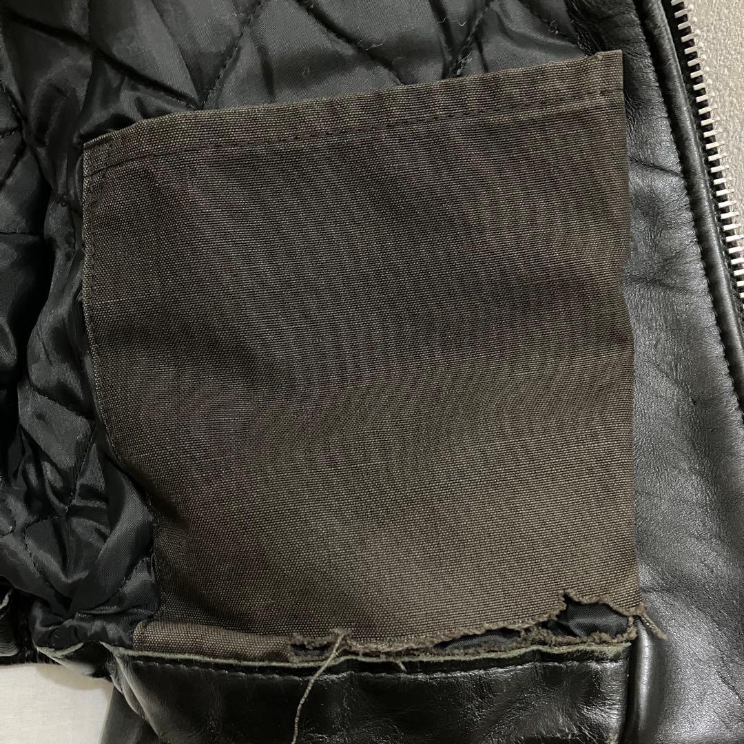 Schottショットライダース80sヴィンテージレザーUSAアメリカ米国黒革38