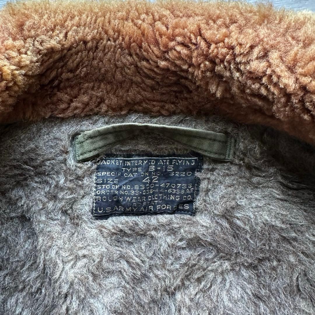 40s USAF 実物　B-15 フライトジャケット　 USA製　サイズ　42