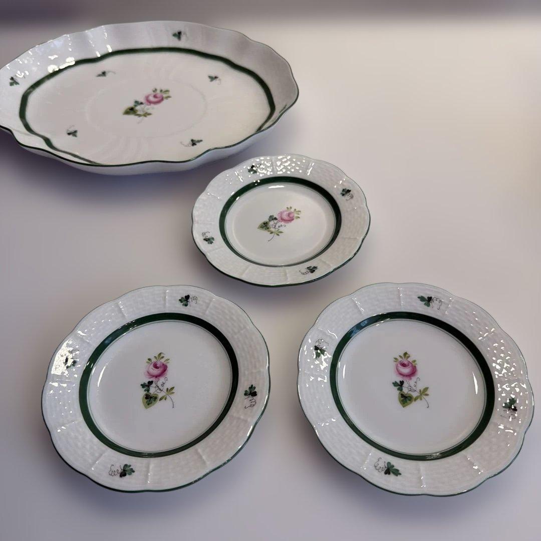 ヘレンド　ウィーンの薔薇　小皿３枚