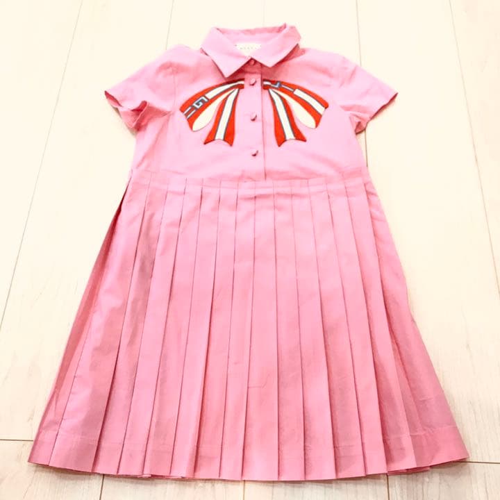 GUCCI リボン　ワンピース　110程　サイズ6キッズ