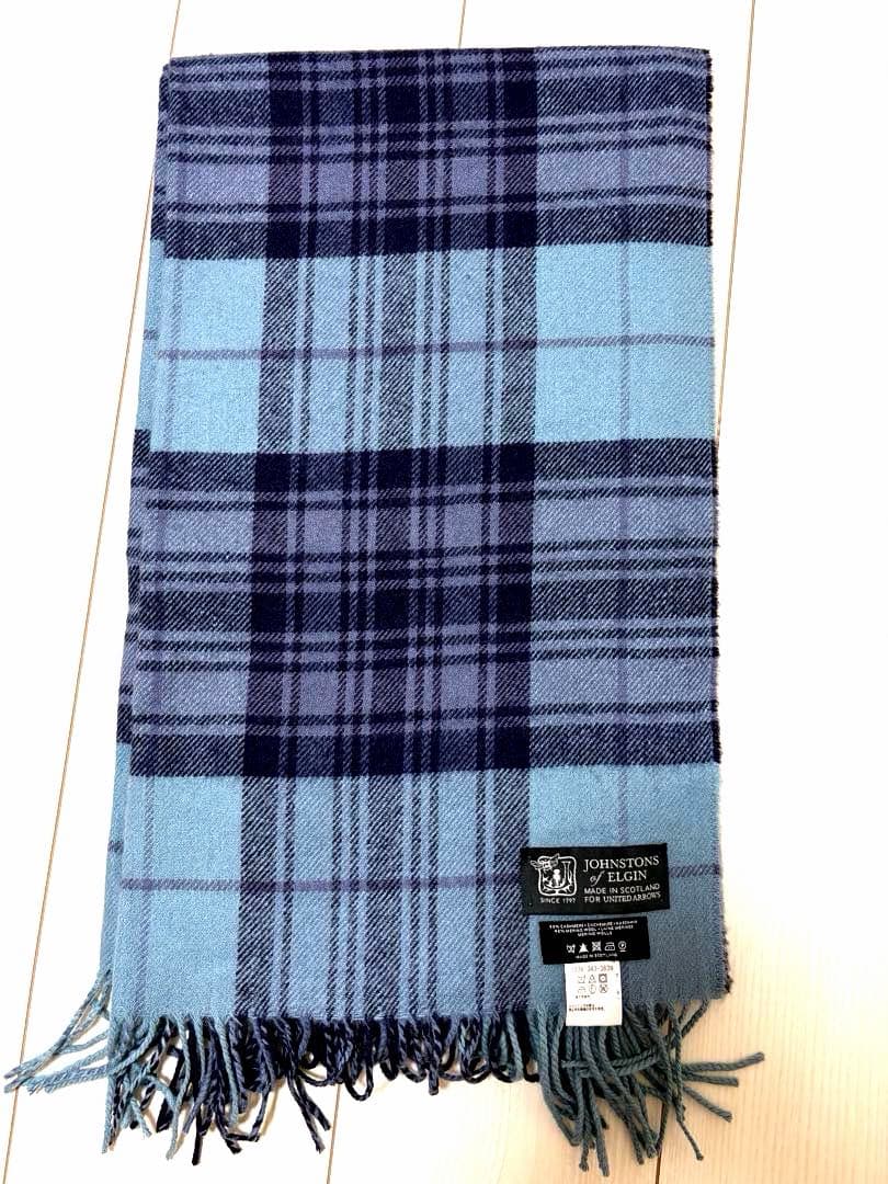 JOHNSTONS OF ELGIN ×ユナイテッドアローズ別注 大判マフラー