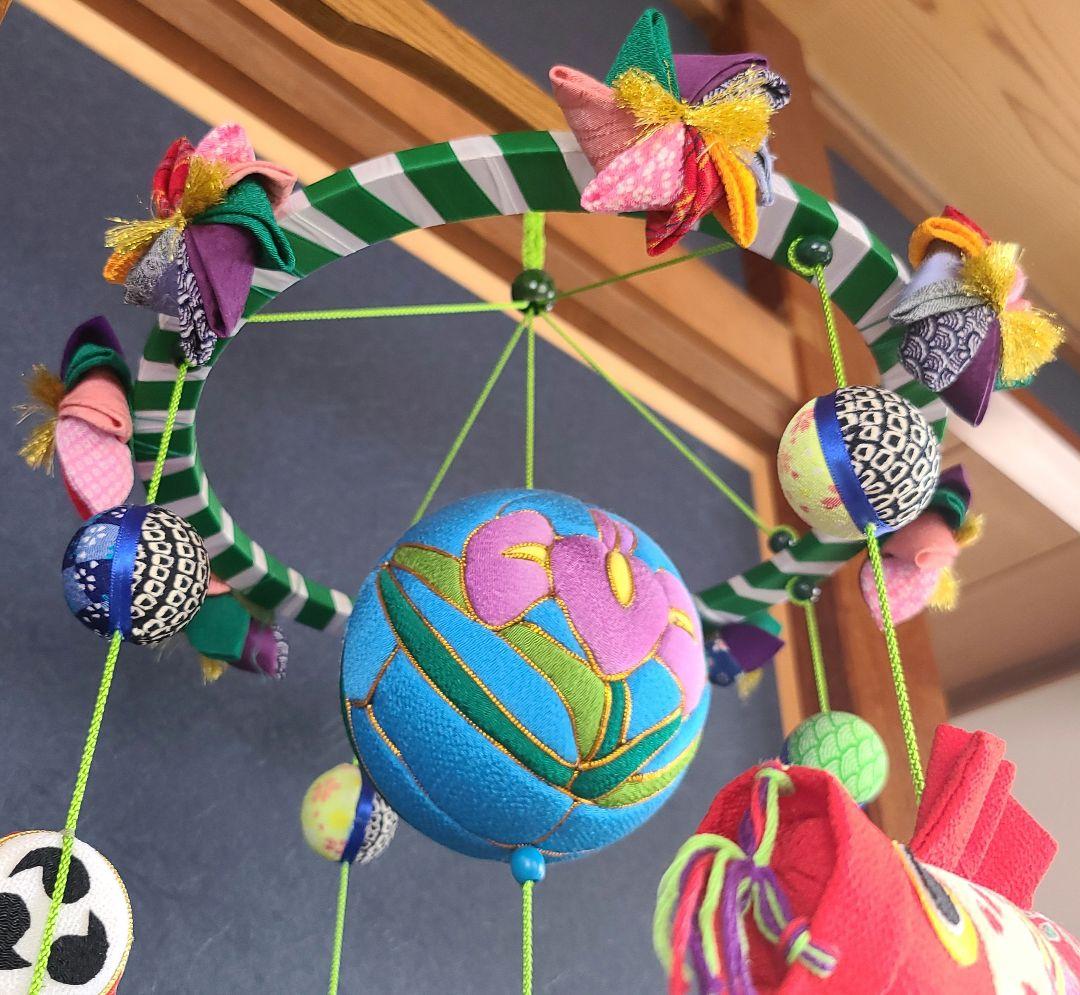 端午の節句吊るし雛　全長110㎝男の子用【ハンドメイド】