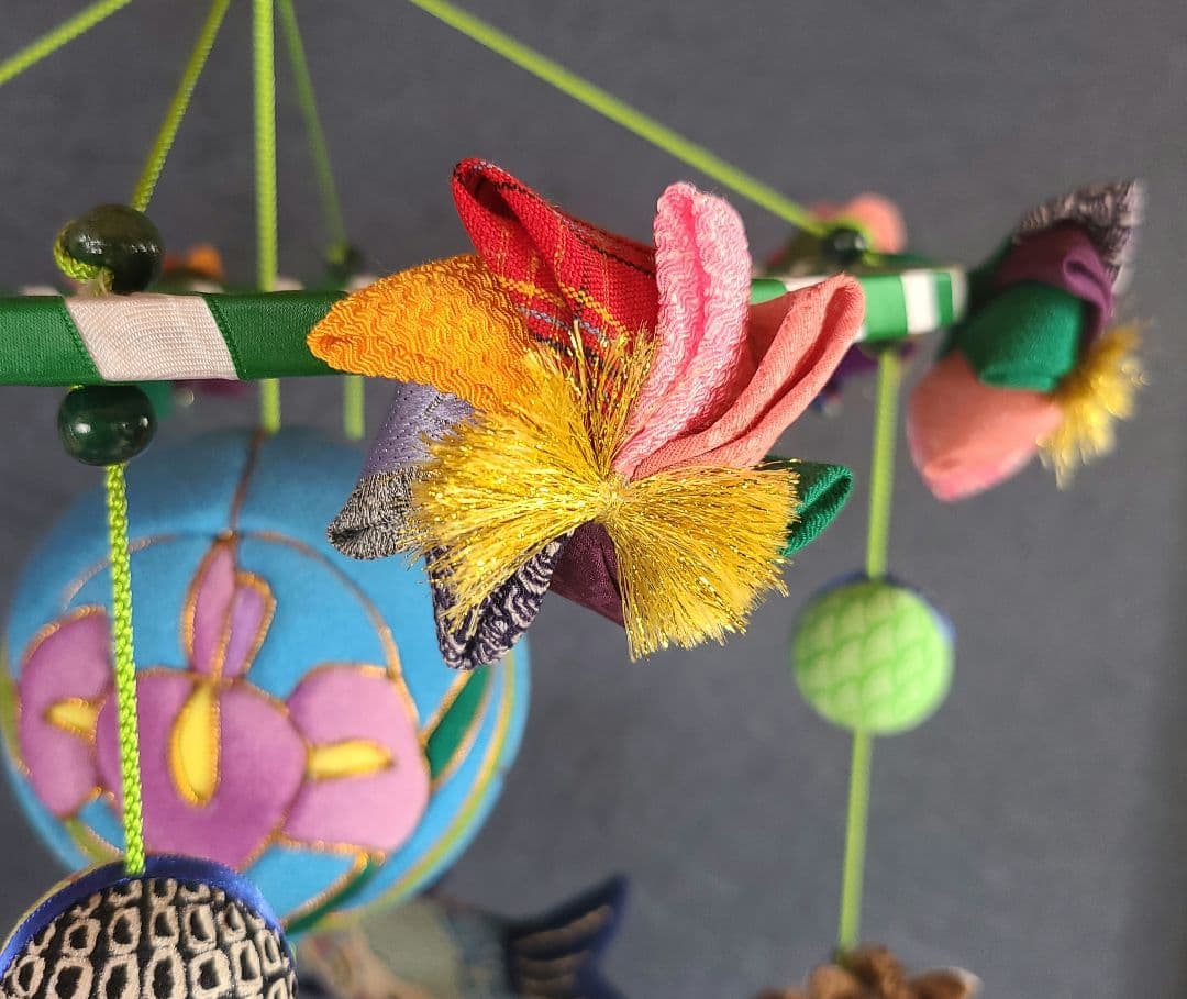 端午の節句吊るし雛　全長110㎝男の子用【ハンドメイド】