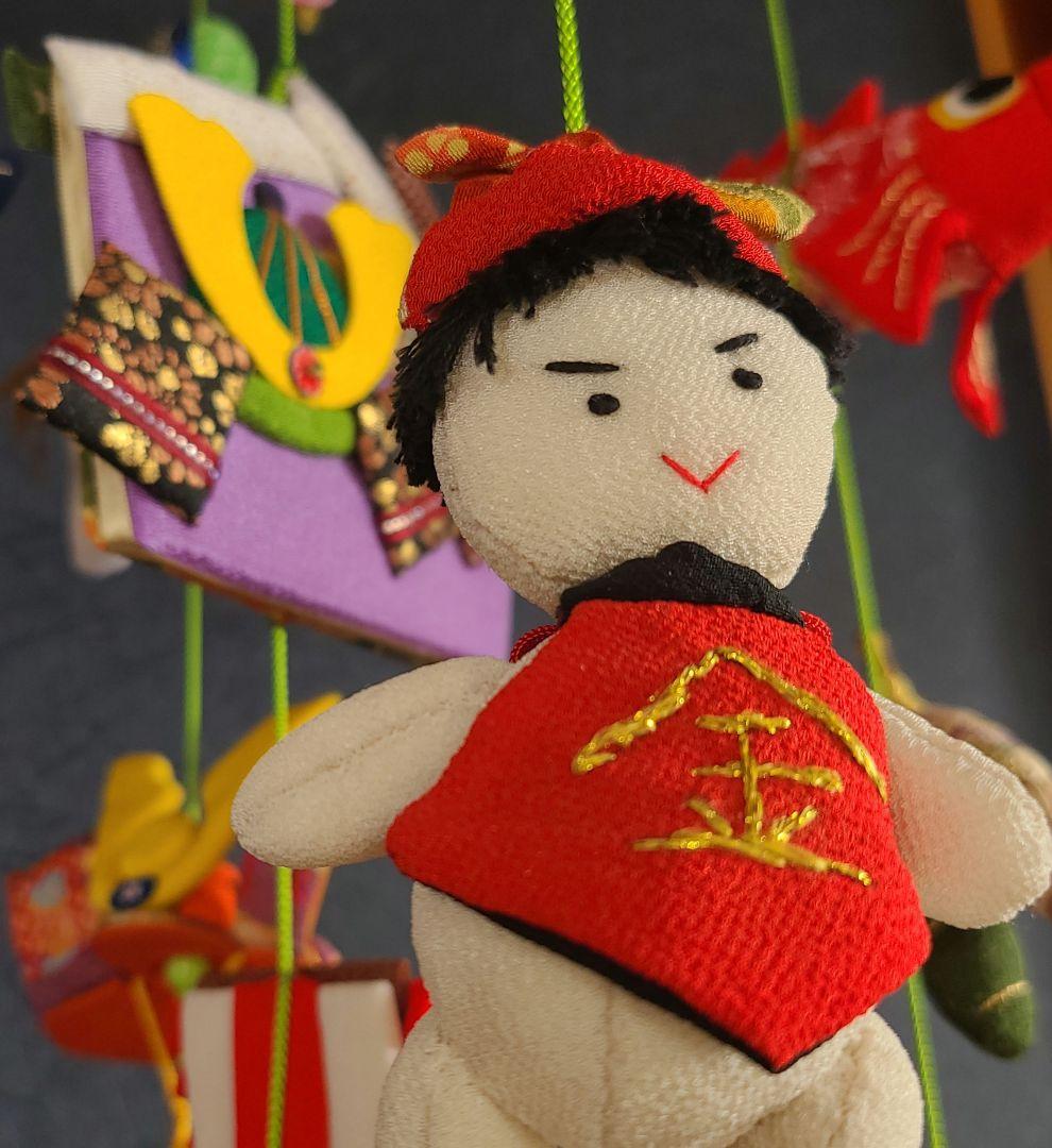 端午の節句吊るし雛　全長110㎝男の子用【ハンドメイド】