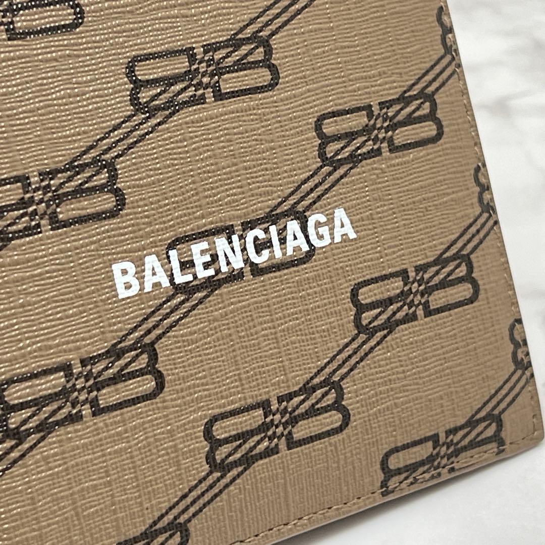 極美品 バレンシアガ シグネチャースクエアフォールドウォレット 折り財布