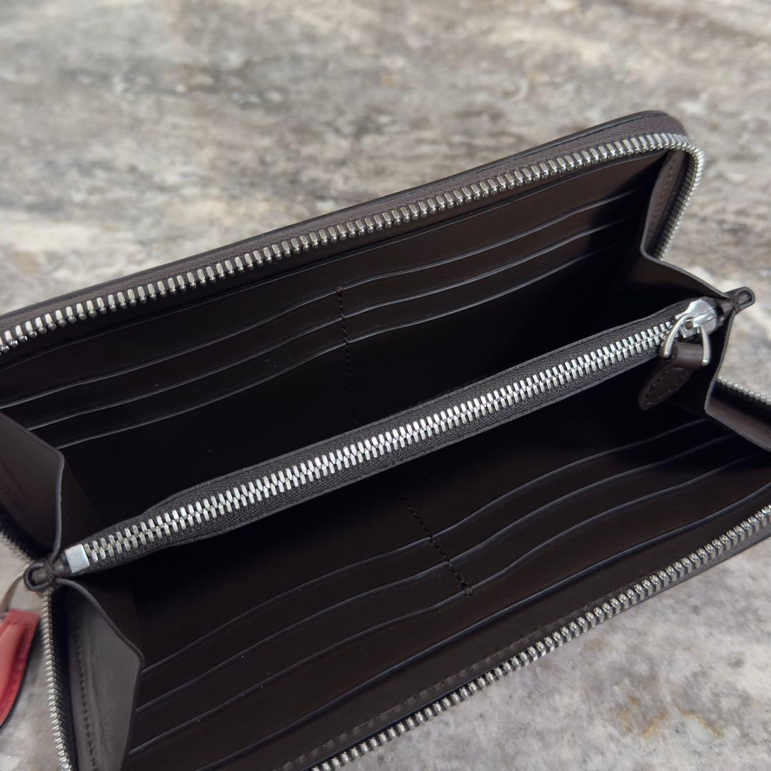 新品 定価22.4万円 ベルルッティ イタウバ スクリットレザー長財布 オレンジ