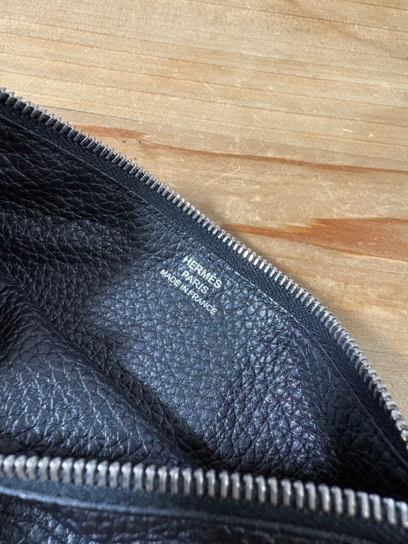c*n様 エルメス ドゴンGM 長財布 ブラック
