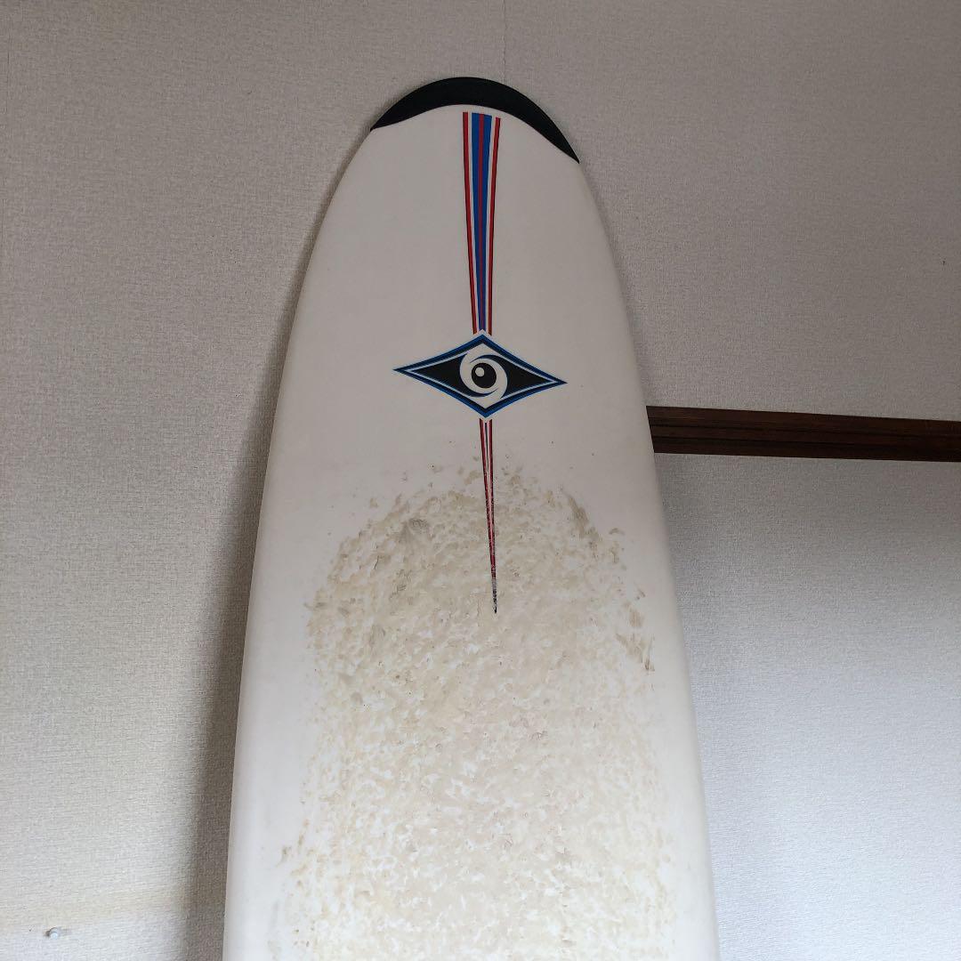 サーフボード　ロングボード　リーシュコード　フィン付き