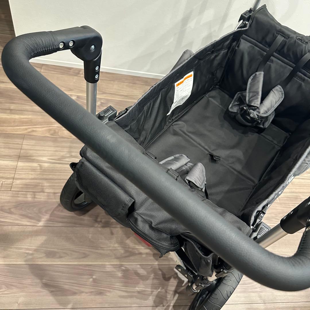 【美品】PUPPAPUPO プッパプーポ ストローラー ワゴン 2人乗り