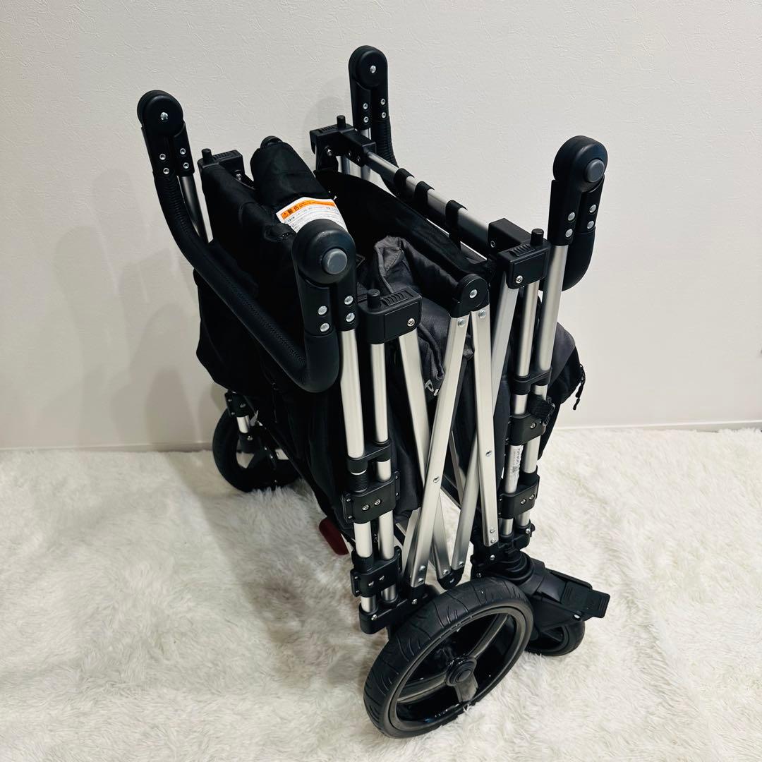 【美品】PUPPAPUPO プッパプーポ ストローラー ワゴン 2人乗り