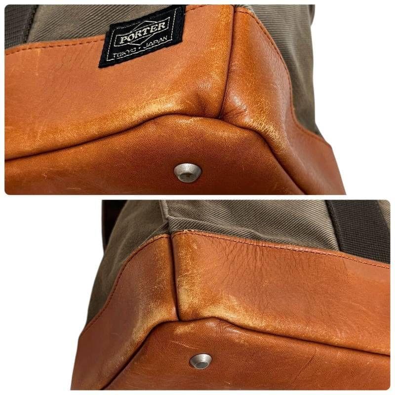 ク*ヨ様 @1214 吉田カバン PORTER ROOT トートバッグ オリーブ