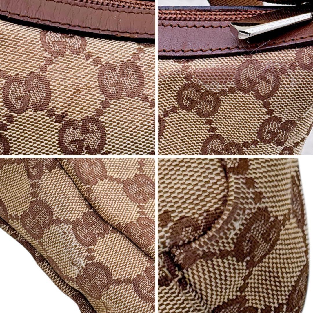 GUCCI GGキャンバス メッセンジャーバッグ ブラウン