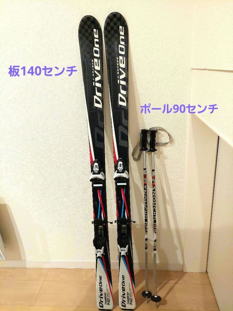 スキー板 ジュニア 140cm SWALLOW スワロー DRIVE ONE