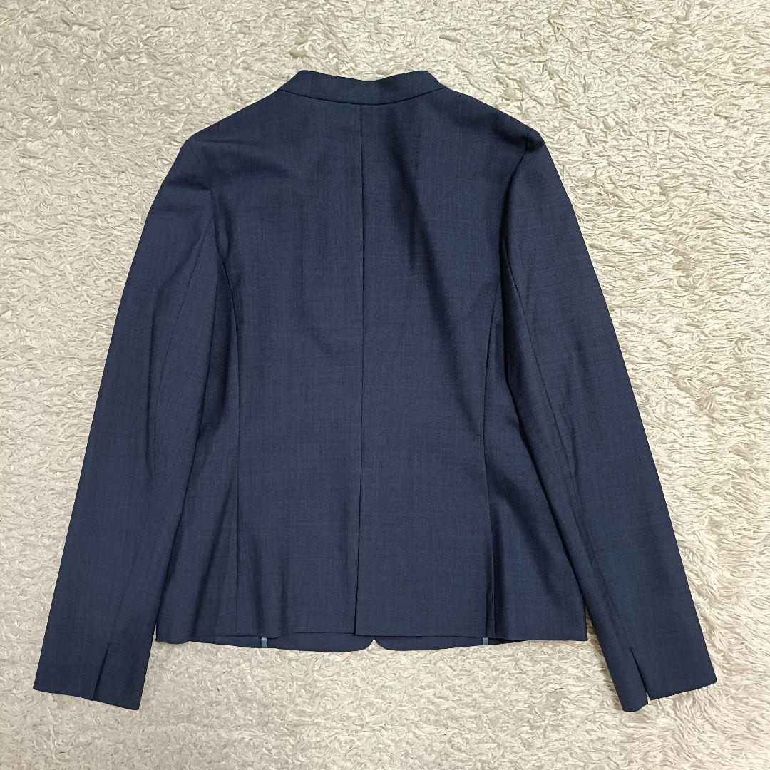 【美品】グリーンレーベルリラクシング カチリラ ノーラペル パンツスーツ 38