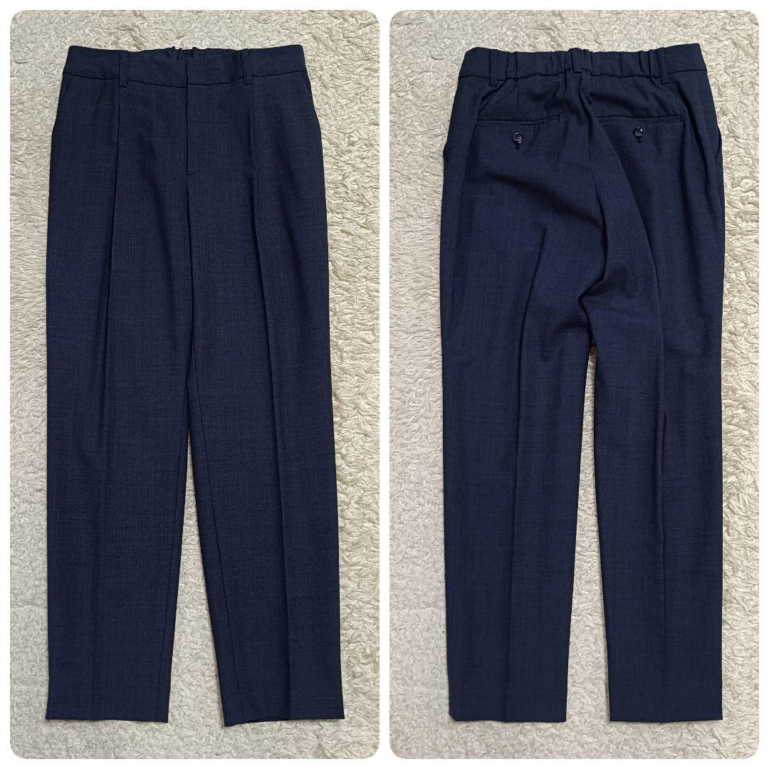 【美品】グリーンレーベルリラクシング カチリラ ノーラペル パンツスーツ 38