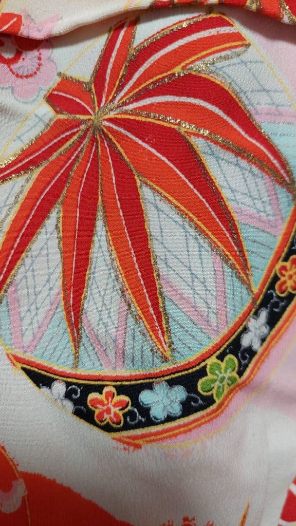 NA341アンティーク子供着物正絹七五三着丈66センチ裄丈39センチ