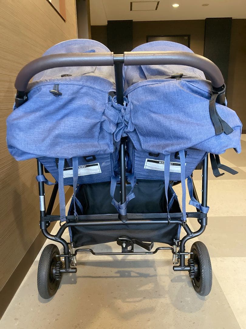 【美品】エアバギー ココダブル EX フロムバース 二人乗り 双子 ブルー