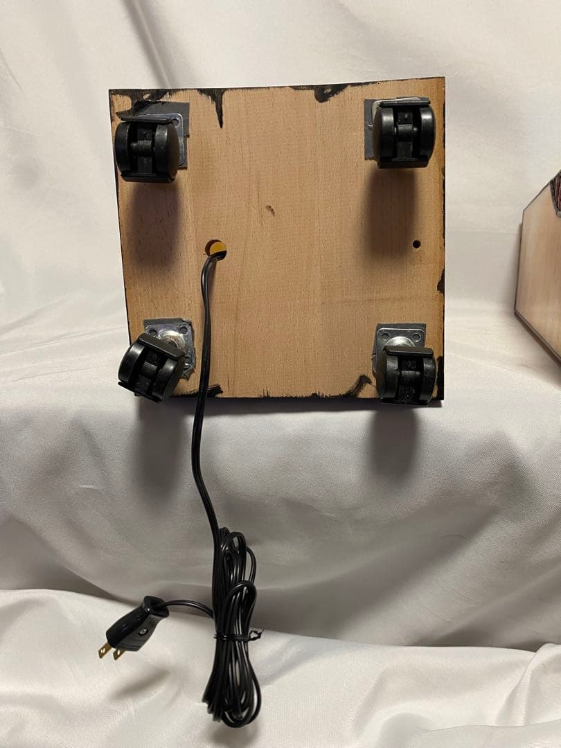 2388❣️ ステンドグラス　行燈　キャスター　付き　2点　セット