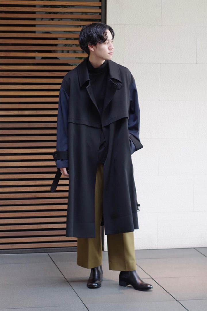 CULLNI レイヤードトレンチコート