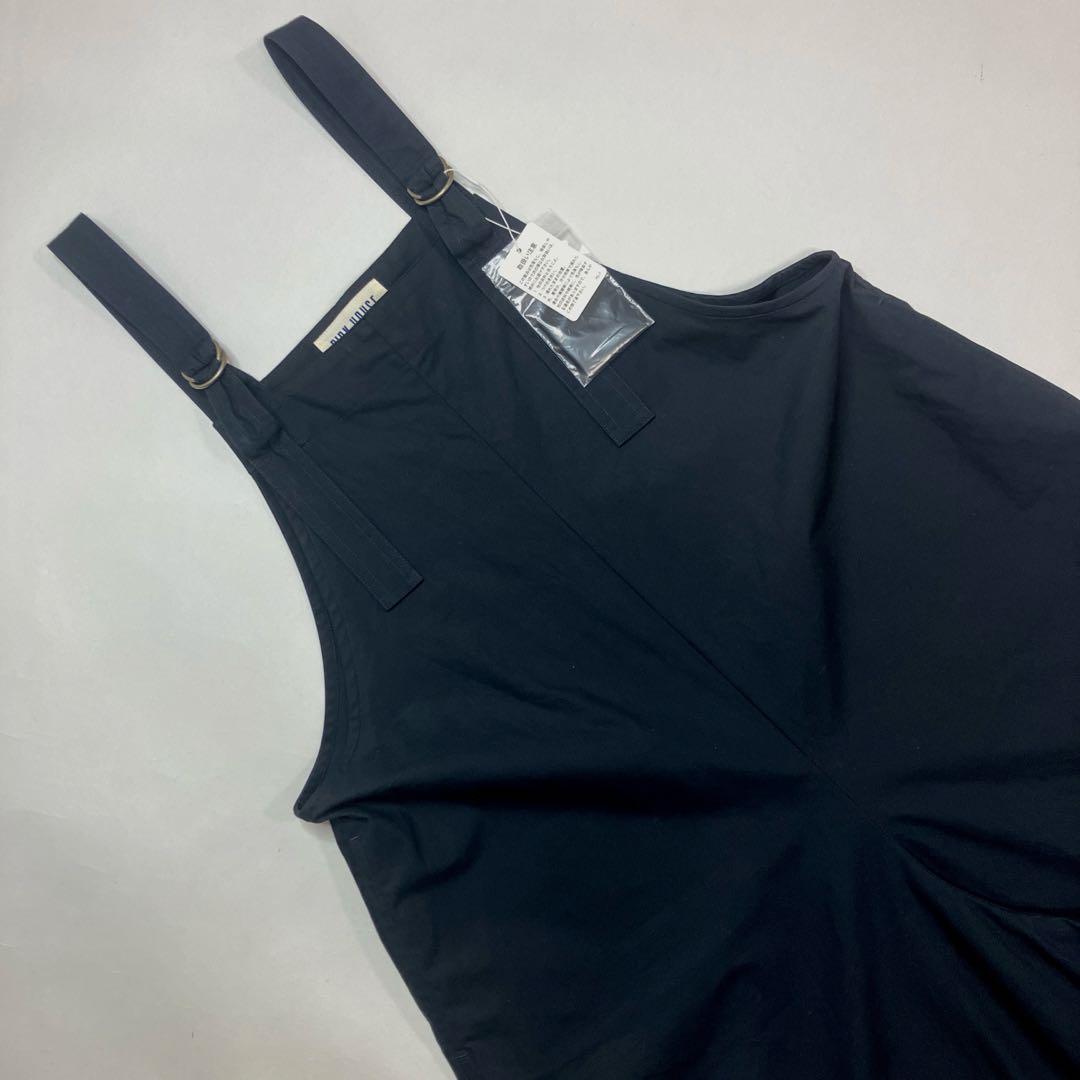 【試着のみ】ピンクハウス 黒 ロゴ刺繍使い サロペットパンツ/2023年