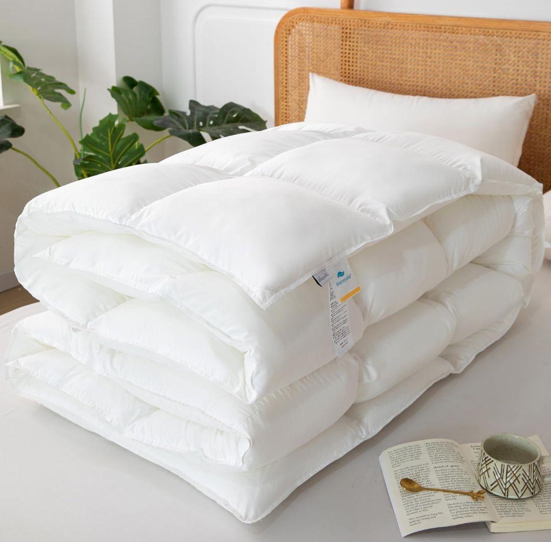 ２枚セット 掛け布団 シングル 人工羽毛 洗える 抗菌防臭 防ダニ 軽量 暖かい