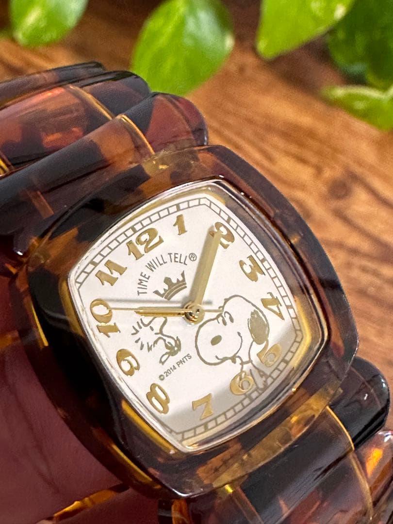 Time Will Tell NEWYORK スヌーピー 腕時計