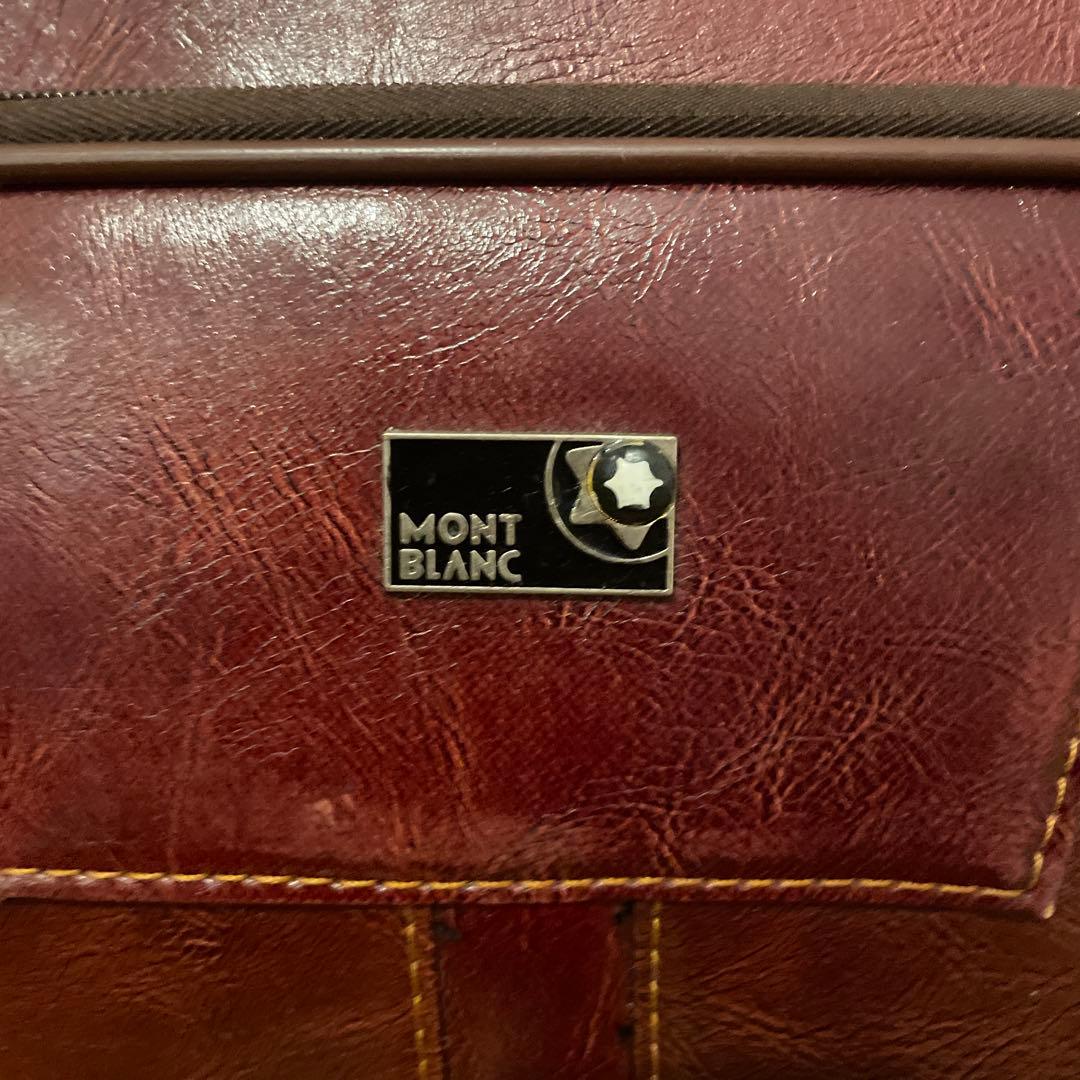 MONTBLANC モンブラン ブラウンレザー キャリーケース キャリーバッグ