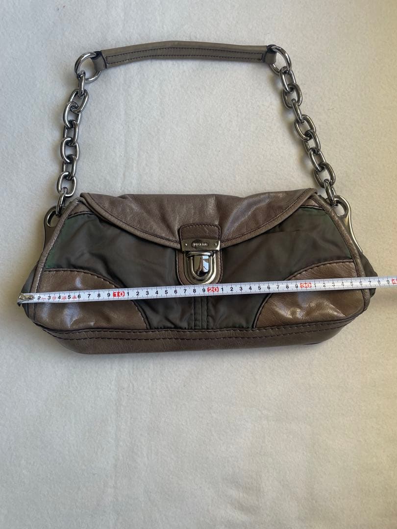バッグ 00s prada archive leather bag y2k
