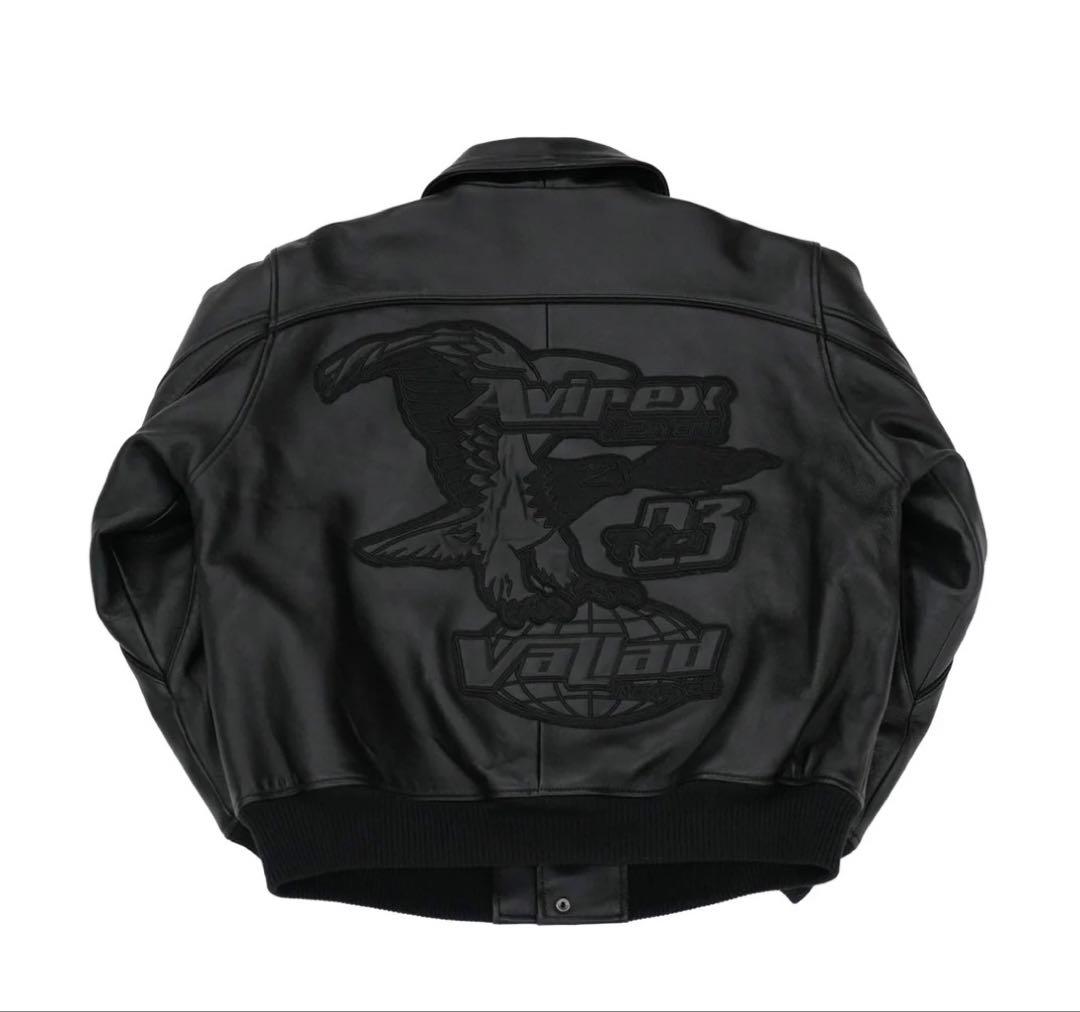 ジャケット・アウター AVIREX VALLAD VARSITY LEATHER JACKET M