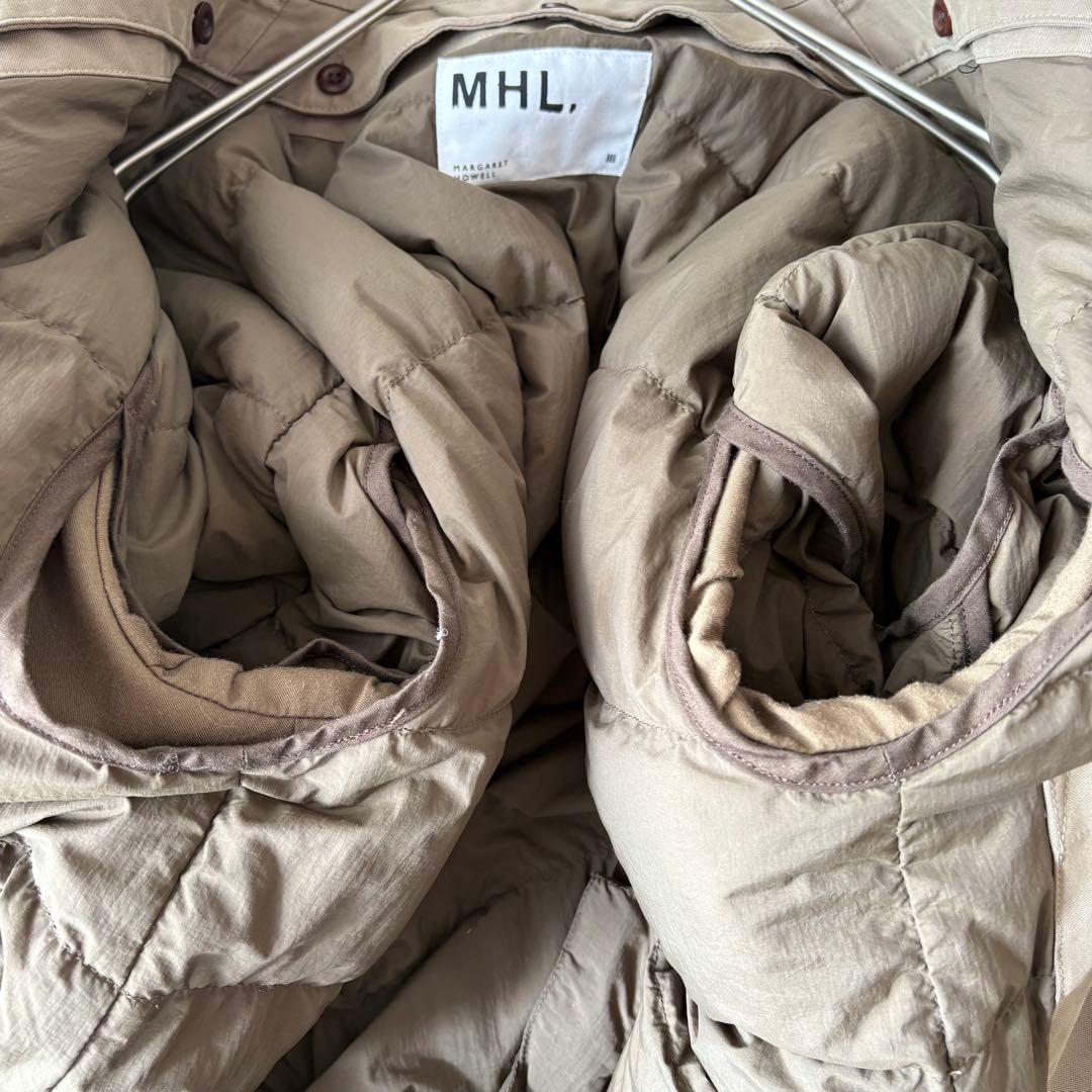 美品✨《MHL.》近年 ダウンライナー付 ステンカラーコート カーキ XL