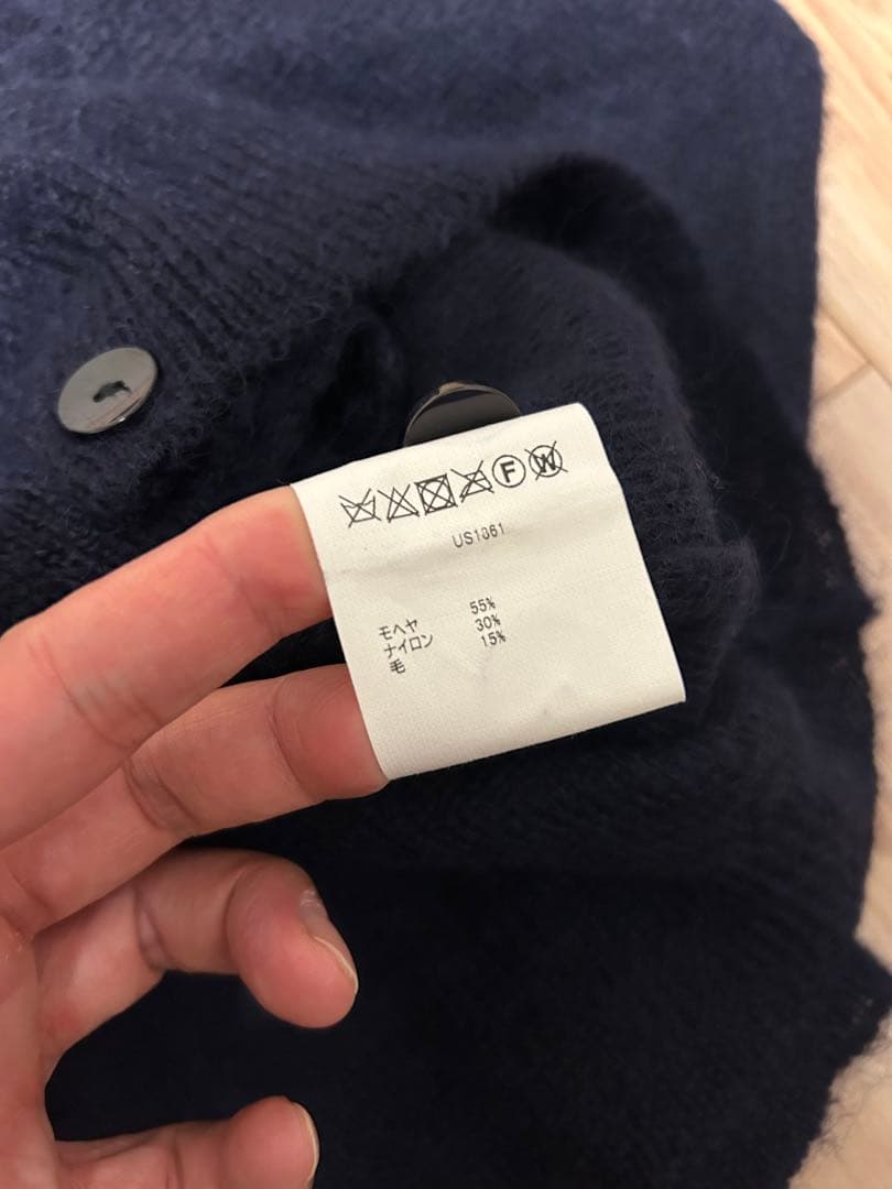 トップス UNUSED MOHAIR CARDIGAN