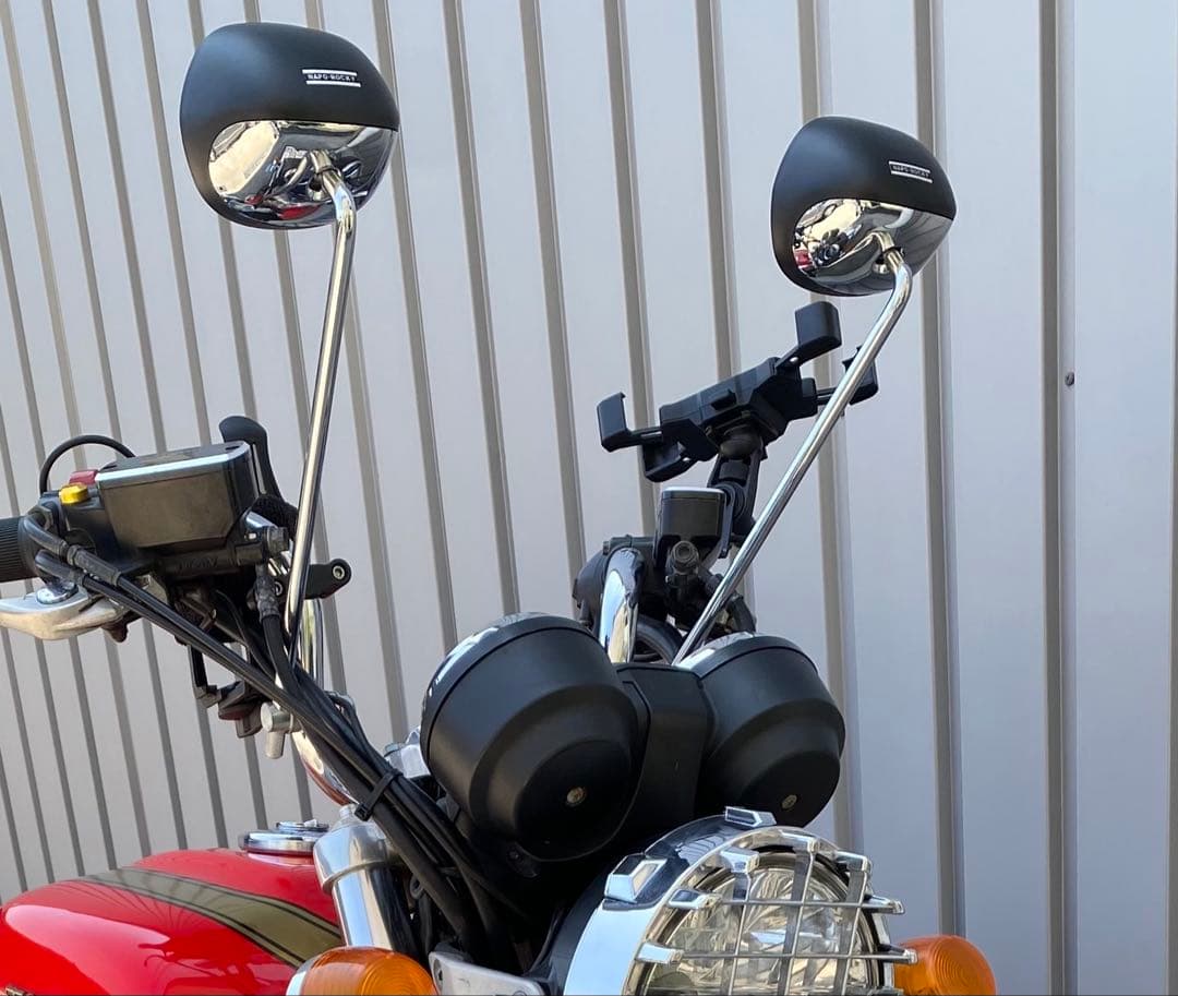 ナポロッキー風　バイク　ミラー