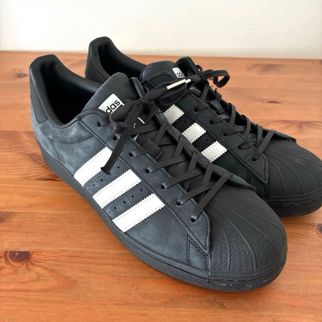 【美品 極上の質感】アディダス スーパースター マットブラックABC限定