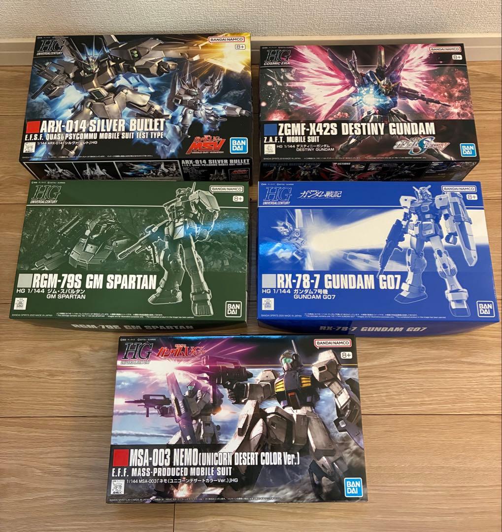 【*く様 【ワンスタート】ガンプラまとめ売り　HG5点セット　※プレバン限
