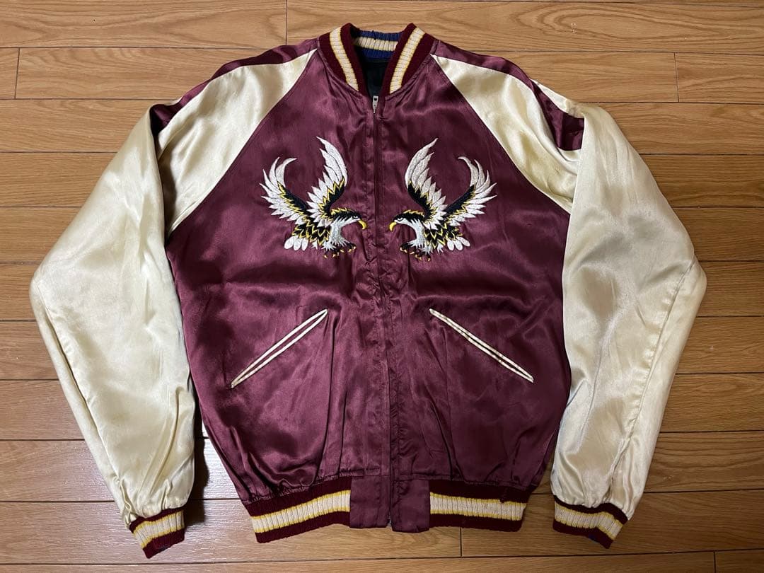 50s スカジャン ビッグサイズ アローポケット 綿無し T.T.Sジッパー